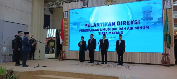 Arianto Resmi Dilantik Jadi Dirut Tirta Mayang, Ini Pesan Wako Maulana