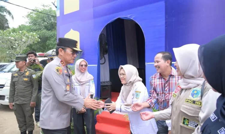 Sambangi Pos Pelayanan dan Pos Pengamanan, Kapolda Jambi Pastikan Kesiapan Personel, Sarana dan Prasarana