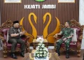 Kajati Jambi Sugeng Hariadi Sambut Danrem 042/Gapu, Tegaskan Sinergi Lintas Sektor
