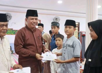 Pemkab Tanjab Barat Gelar Safari Ramadan di Masjid Al-ULA Desa Penyabungan Kecamatan Merlung
