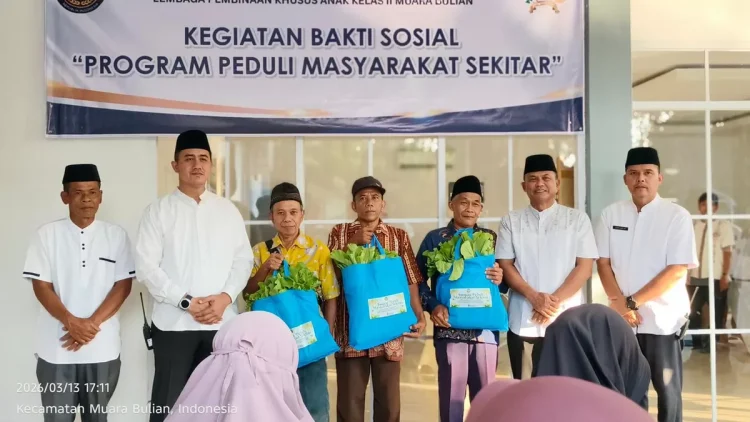 LPKA Muara Bulian Salurkan Bantuan Sembako Lewat Program “IMIPAS Peduli”, Perkuat Kepedulian Sosial