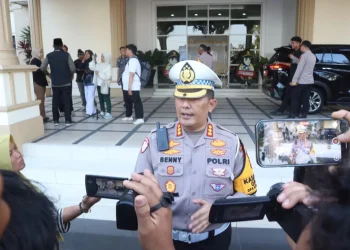 Mudik Aman, Keluarga Bahagia, Ditlantas Polda Jambi Kawal Mudik Gratis, Pastikan Pemudik Aman Hingga Tujuan