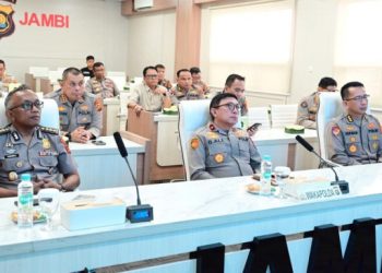 Polda Jambi Ikuti Pembukaan Rakernis Gabungan Divisi Polri