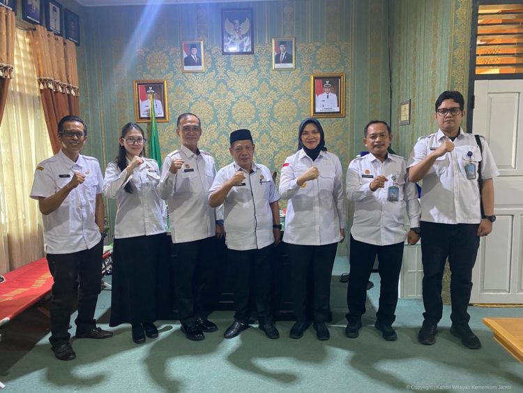 Kanwil Kemenkum Jambi Lakukan Koordinasi Pelatihan Paralegal di Kabupaten Batanghari