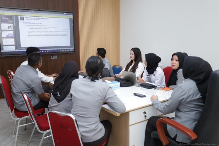 Kanwil Kemenkum Jambi Evaluasi Kinerja Triwulan I Bidang Kekayaan Intelektual, Siapkan Strategi Peningkatan Layanan