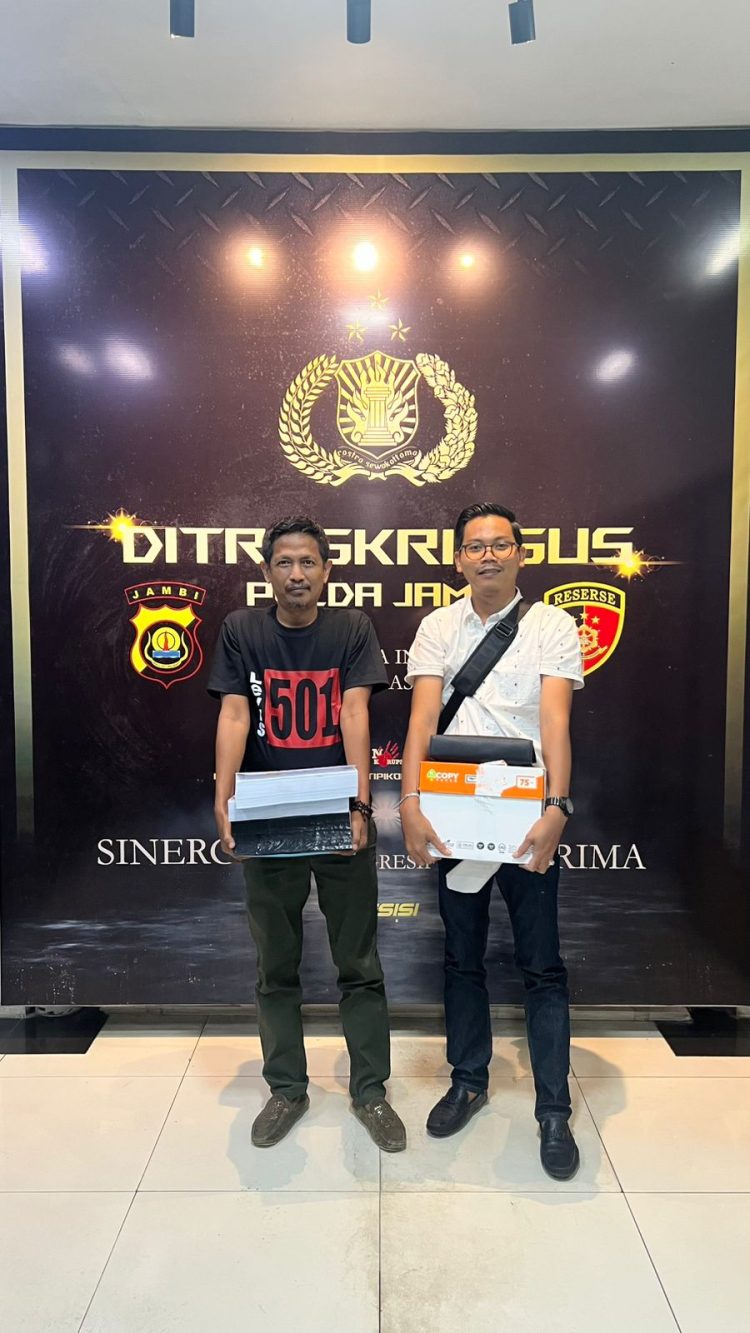 Dugaan Korupsi Program IT  Bank 9 Jambi Masuk Tahap Penyelidikan : Hadi Prabowo  Serahkan Dokumen Ke Subdit Tipidkor