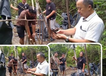 Polsek Sekernan Bongkar Basecamp Narkoba di Desa Tunas Mudo