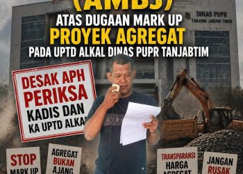 Geruduk Kejati Jambi, AMBJ Bongkar Dugaan Mark-Up Proyek Agregat Pada UPTD Alkal Dinas PUPR Tanjung Jabung Timur