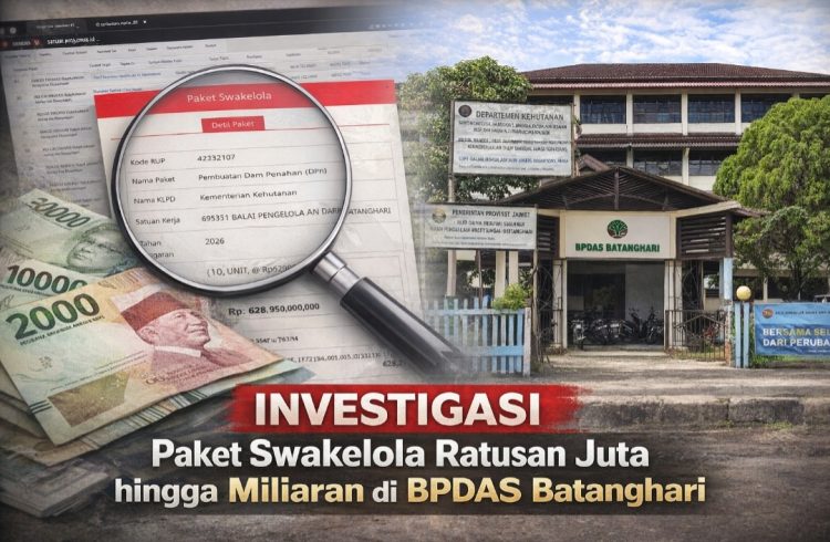 Banjir Paket Swakelola Ratusan Juta hingga Miliaran di BPDAS Batanghari, Efektif untuk DAS atau Sekadar Serapan Anggaran