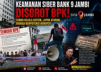 Hadi Prabowo S.H Siap Serahkan Bukti Baru Ke Penyidik Tipikor Polda Jambi, Terungkap Fakta  Sistem Keamanan Bank 9 Jambi Memang Lemah