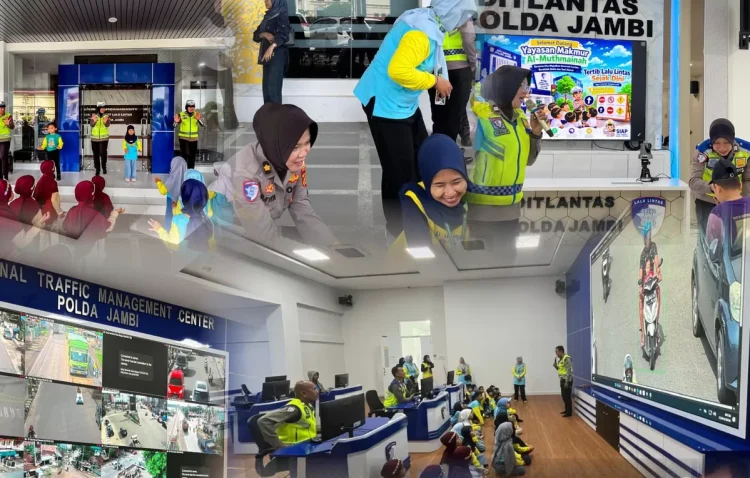 Polisi Sahabat Anak, 120 Siswa TK di Jambi Belajar Disiplin Lalu Lintas Sejak Dini