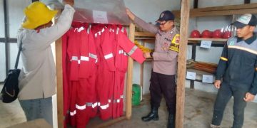 Kapolsek Mendahara Hilir Cek Kesiapan Perusahaan Hadapi Ancaman Karhutla Polres Tanjab Timur