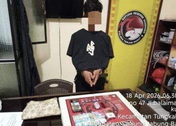 Satresnarkoba Polres Tanjab Barat Tangkap Pelaku Narkotika di Penginapan, Amankan Sejumlah Barang Bukti