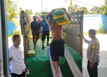 Dukung Program Pangan Murah: Polsek Rimbo Ulu Ambil Beras SPHP di Bulog
