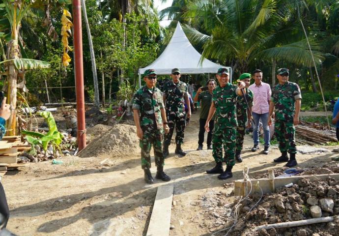 Danrem 042/Gapu Tinjau Proyek Strategis di Tanjab Barat, Dorong Percepatan Pembangunan