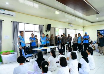 Wakapolda Jambi Tinjau Langsung Pemeriksaan Kesehatan Tahap I Taruna Akpol di Asrama Haji