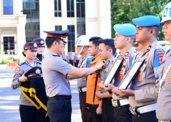 Polda Jambi Gelar Upacara PTDH, Empat Personel Diberhentikan Tidak Dengan Hormat