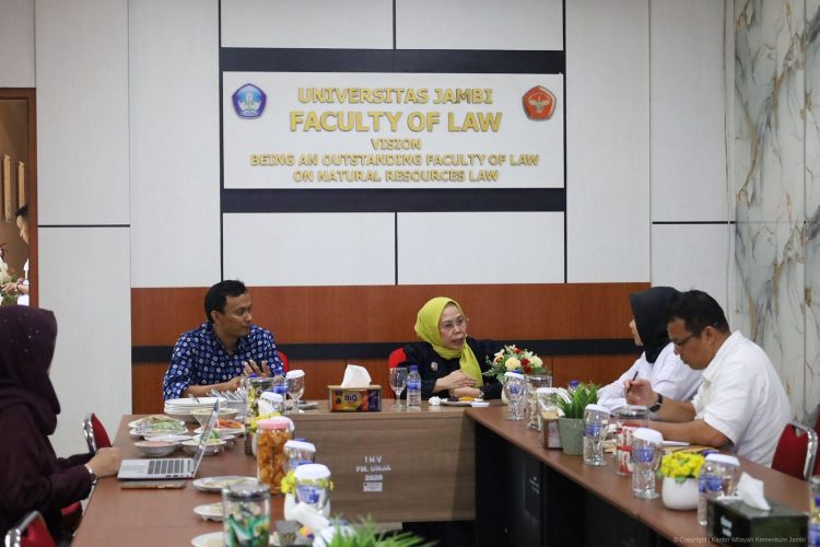 Perkuat Pembinaan dan Pengkajian Hukum, Kanwil Kemenkum Jambi Jalin Silaturahmi dengan FH UNJA
