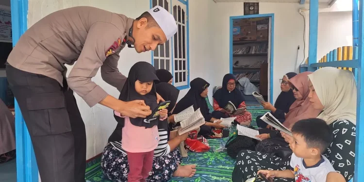 Pengajian Ibu-Ibu Pulau Pandan Jadi Ikhtiar Lawan Narkoba, Ditpolairud Jambi Gandeng GERAMI
