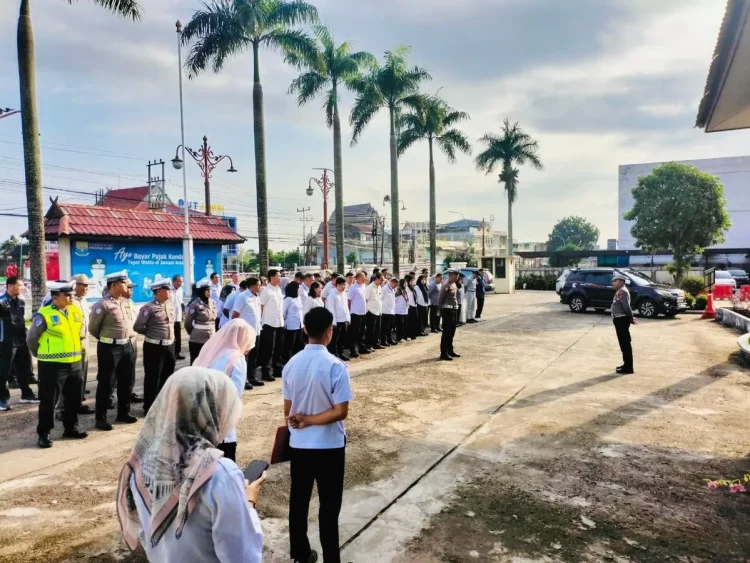 Dorong Optimalisasi Pelayanan Publik, Samsat Kota Jambi Gelar Apel Gabungan Polri, Dispenda dan Jasa Raharja