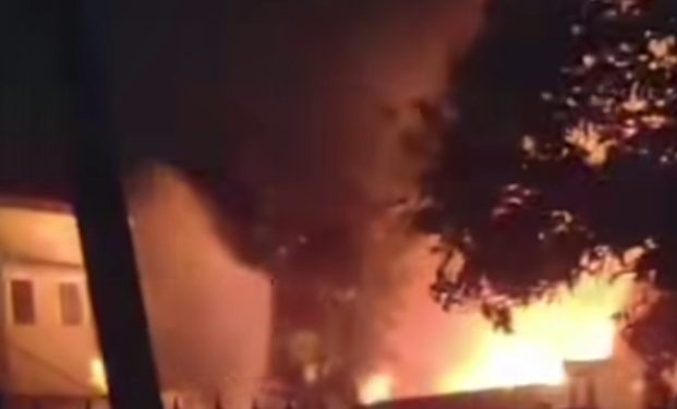 Kebakaran Hebat di Kota Jambi, Diduga Gudang Penimbunan Minyak Ilegal
