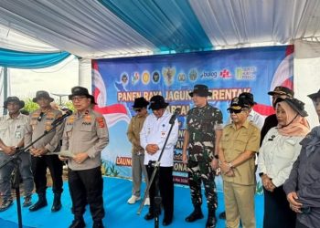 Kapolres Muaro Jambi Hadiri Panen Raya Jagung Serentak dan Groundbreaking 10 Gudang Ketahanan Serta Launching 166 SPPG