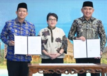 Bupati Muaro Jambi, Dr. Bambang Bayu Suseno, S.P., M.M., M.Si., Menghadiri Kegiatan Sinergi Nasional Akselerasi Pembangunan dan Pemberdayaan Masyarakat Desa