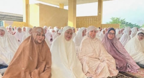 Sucikan Hati dengan Keikhlasan, Lapas Perempuan Kelas IIB Jambi Laksanakan Salat Idul Adha dan Halal Bihalal
