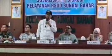 Polisiti Fraksi PAN Gelas Sosialisasi Kesehatan di RSUD Sungai Bahar