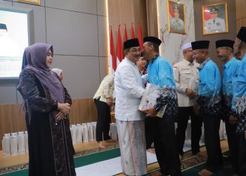 Bupati Anwar Sadat Lepas 376 Calon Jemaah Haji Tanjab Barat 2026, Titip Doa untuk Daerah dan Tuan Guru
