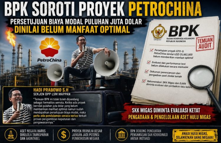 Proyek GTD-G PetroChina Disorot BPK, Pengelolaan Aset Hulu Migas Bermasalah Begini Kata Menteri Keuangan