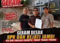 GERAM Desak Audit dan Pengusutan Dugaan Korupsi Proyek Rekonstruksi Turap Rp20,47 Miliar di Tebo