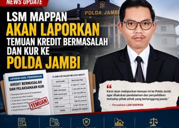 LSM MAPPAN Akan Laporkan Temuan Kredit Bermasalah dan KUR Bank 9 ke Polda Jambi