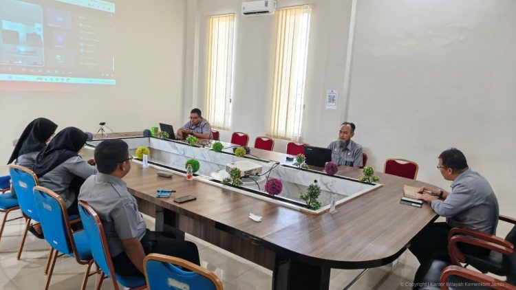 Pendampingan IRH 2026, Kanwil Kemenkum Jambi Pastikan Kelengkapan dan Validitas Data Dukung