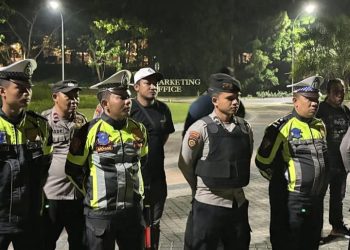 Kapolres Muaro Jambi AKBP Heri Supriawan SIK MH Pimpin Apel KRYD bersama Satgas Reaksi Cepat Polres Muaro Jambi dan Polsek Jaluko