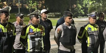 Kapolres Muaro Jambi AKBP Heri Supriawan SIK MH Pimpin Apel KRYD bersama Satgas Reaksi Cepat Polres Muaro Jambi dan Polsek Jaluko