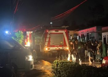 Kebakaran Hebat Diduga Gudang Penimbunan Minyak Ilegal