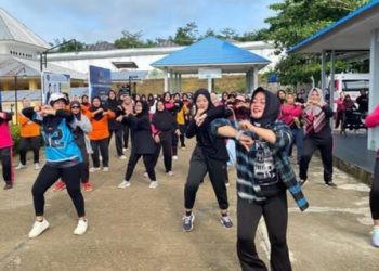 Lembaga Pemasyarakatan Perempuan Kelas IIB Jambi Menggelar Senam Sehat Rutin