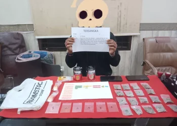 Satresnarkoba Polresta Jambi Ringkus Pengedar Ekstasi dan Ganja