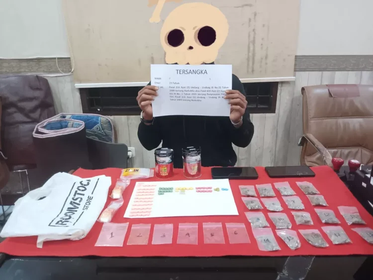 Satresnarkoba Polresta Jambi Ringkus Pengedar Ekstasi dan Ganja