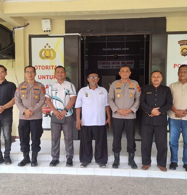 Kapolres Muaro Jambi AKBP Heri Supriawan SIK MH Kunjungan Silaturahmi dari PSHT Cabang Muaro Jambi Sinergitas Jaga Kamtibmas dan Perangi Narkoba