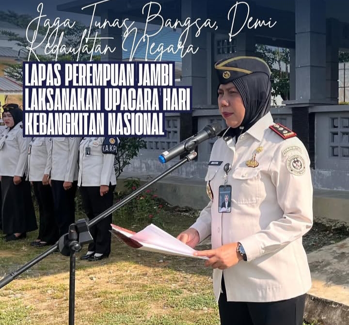 Lapas Perempuan Jambi Laksanakan Upacara Hari Kebangkitan Nasional ke-118 Tahun 2026