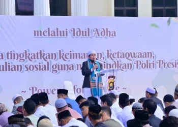 Sholat Iduladha di Mapolda Jambi Berlangsung Khidmat, Polri Ajak Perkuat Kepedulian Sosial