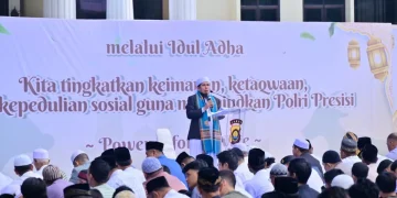 Sholat Iduladha di Mapolda Jambi Berlangsung Khidmat, Polri Ajak Perkuat Kepedulian Sosial