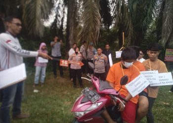 Polsek Kota Baru Melakukan Rekontruksi Kasus Pembunuhan di Pinang Merah Kecamatan Alam Barajo Kota Jambi