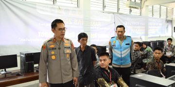 Kapolda Jambi Tinjau Langsung Tes Akademik Taruna dan Taruni Akpol Tahun Anggaran 2026 di Kampus Unama Tehok