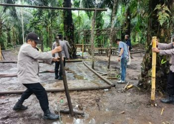 Polsek Muara Sabak Timur Bergerak Cepat Berantas Dugaan Arena Sabung Ayam di Tanjab Timur