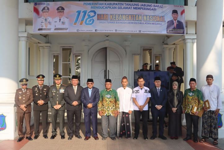 Wakapolres Tanjab Barat Hadiri Upacara Harkitnas ke-118, Polres Teguhkan Dukungan Kebangkitan Nasional