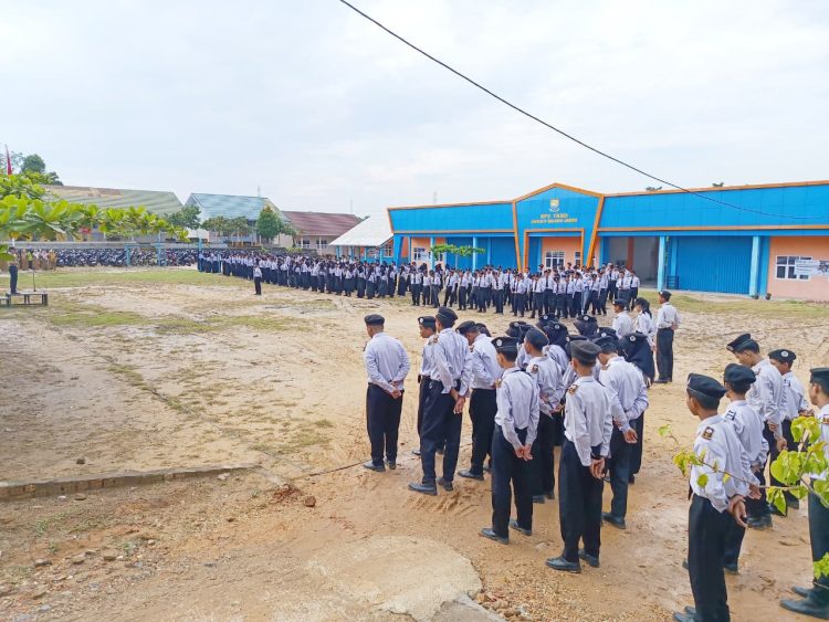 Jauhi Narkoba dan Judi Online, Pesan Sat Binmas Polres Muaro Jambi kepada Pelajar SMKN 9