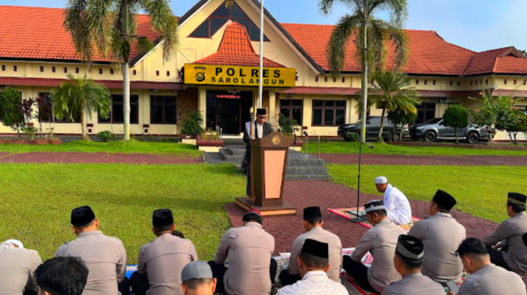 Polda Jambi Gelar Shalat Idul Adha 1447 H dan Sembelih 22 Hewan Kurban